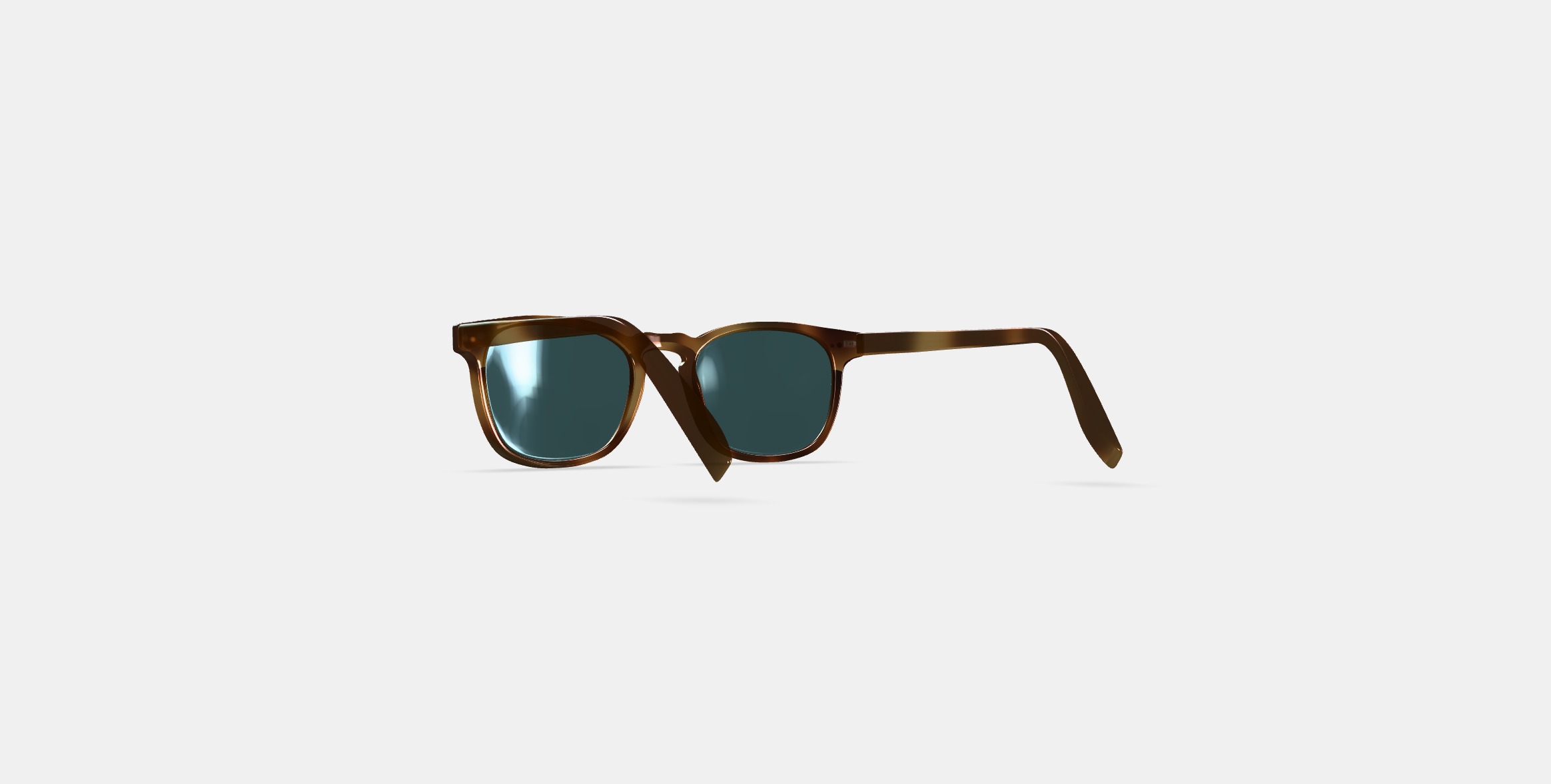Elio Sunglasses in Black Walnut 3D model_16