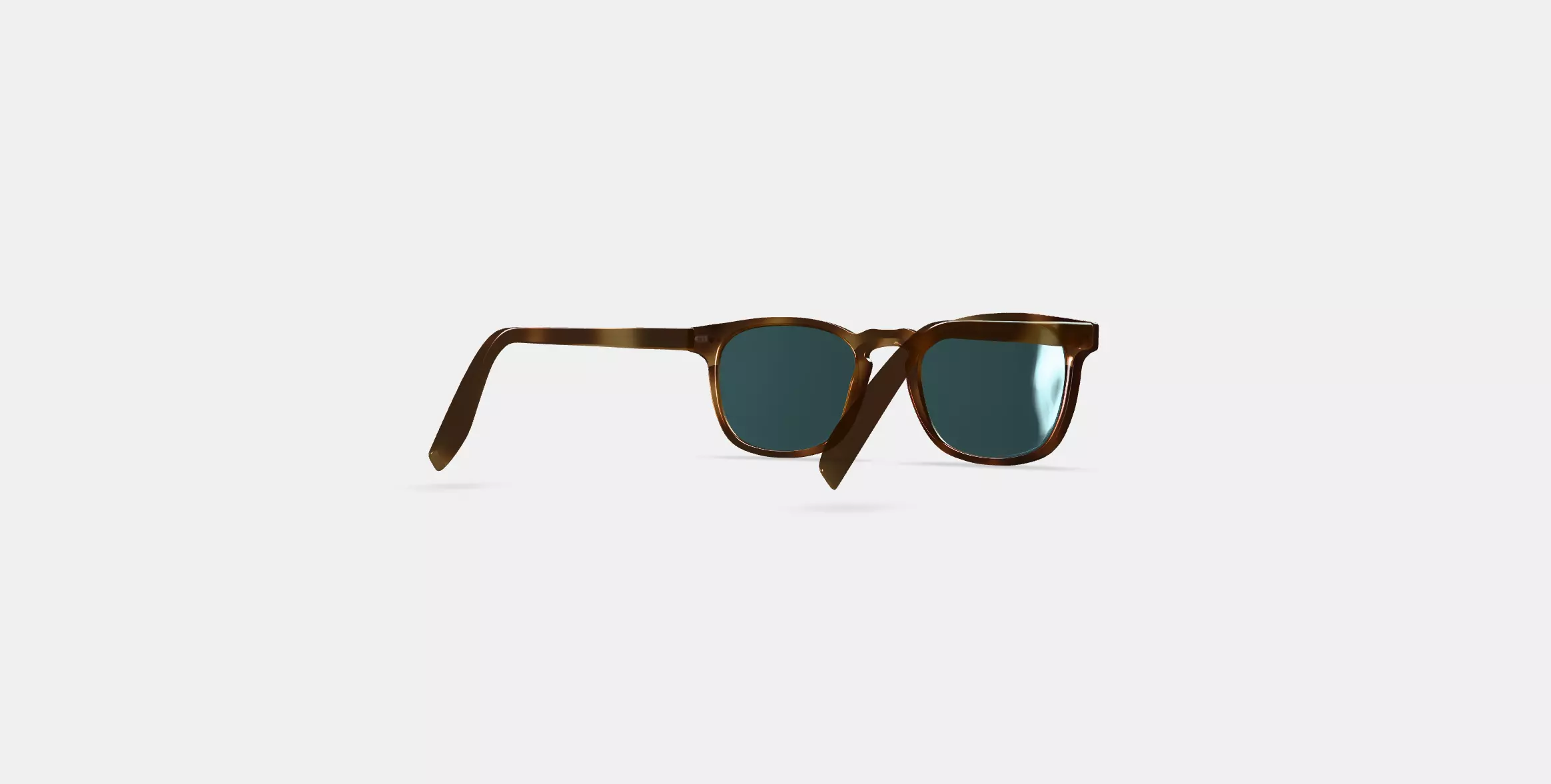 Elio Sunglasses in Black Walnut 3D model_0