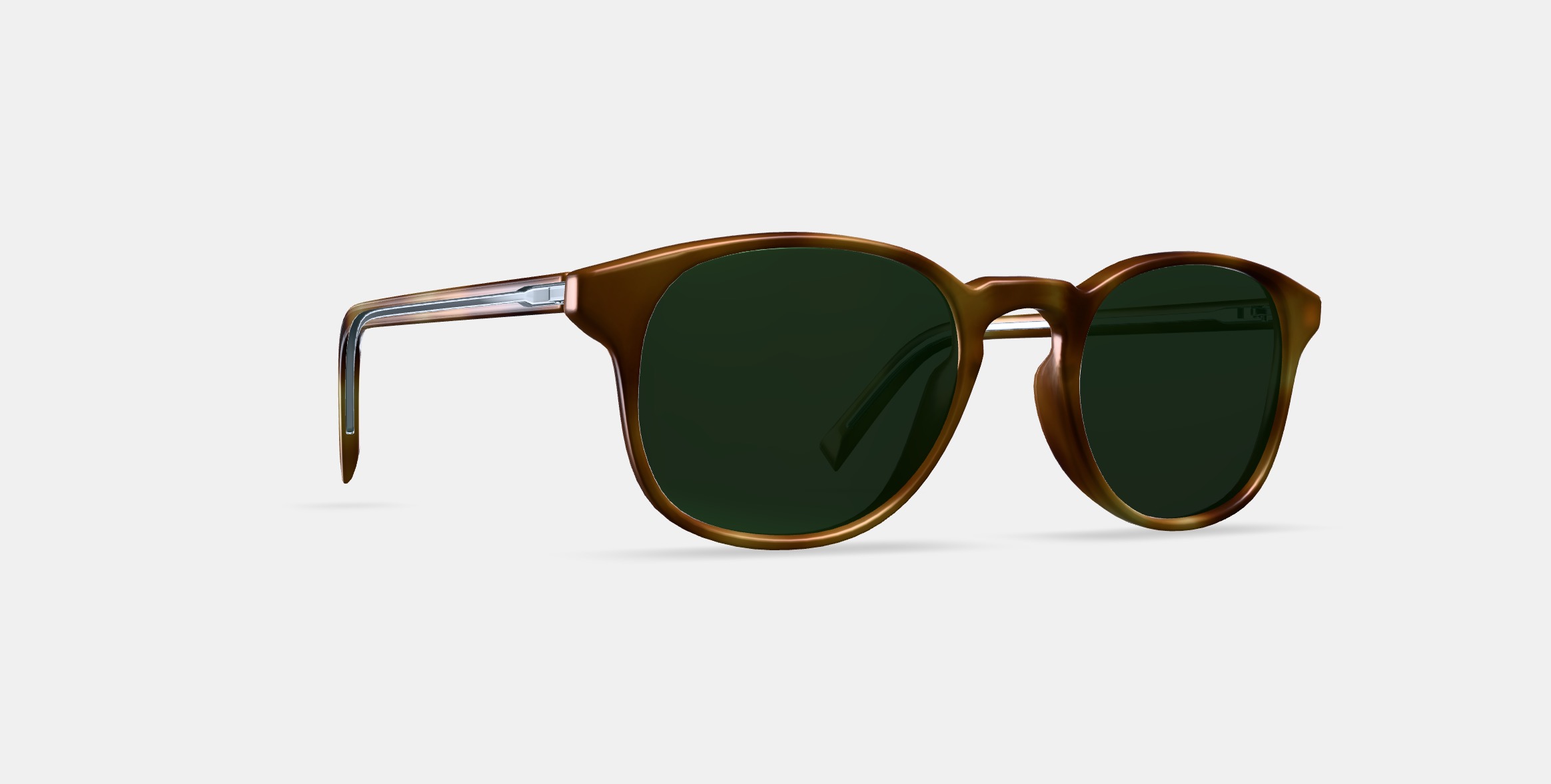 Downing Sunglasses in English Oak 3D model_9