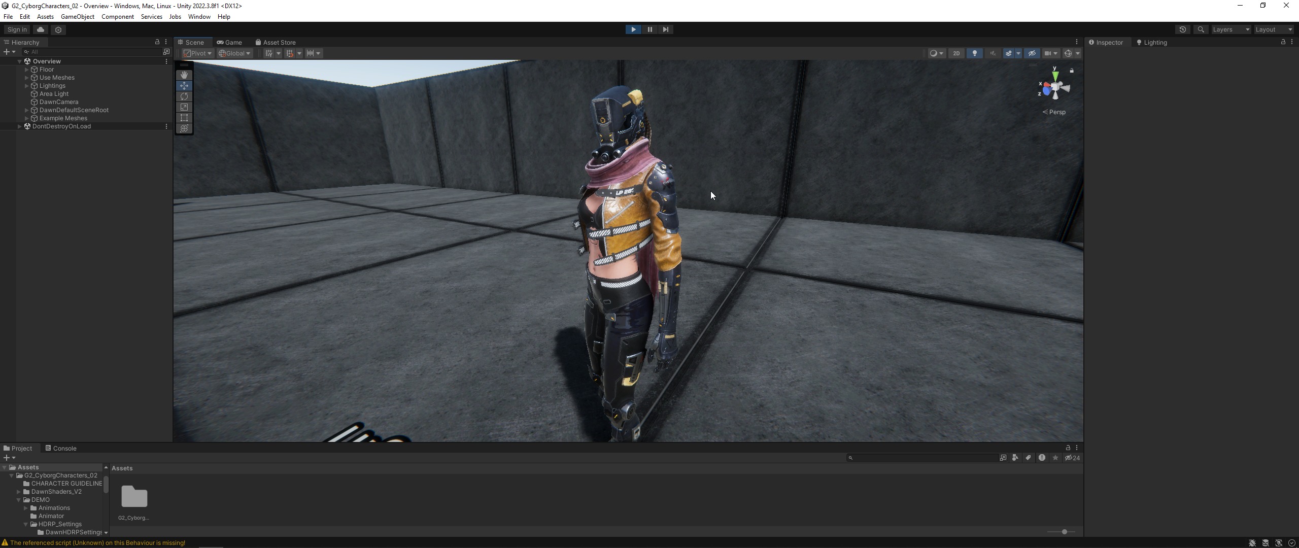 G2 Cyborg 02 Low-poly 3D model_29