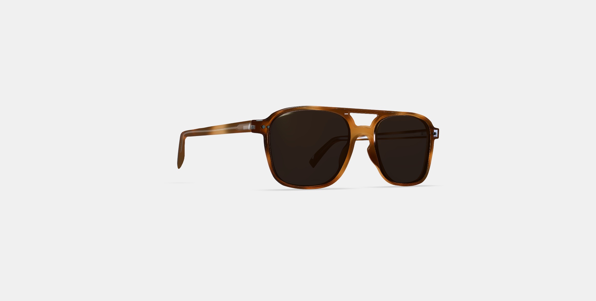 Brimmer Sunglasses in Black Walnut 3D model_2