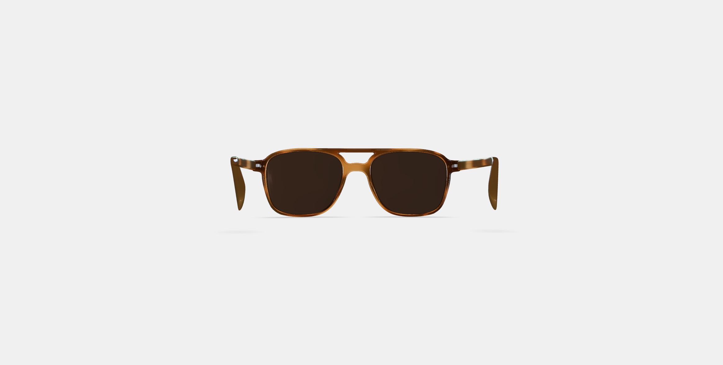 Brimmer Sunglasses in Black Walnut 3D model_14