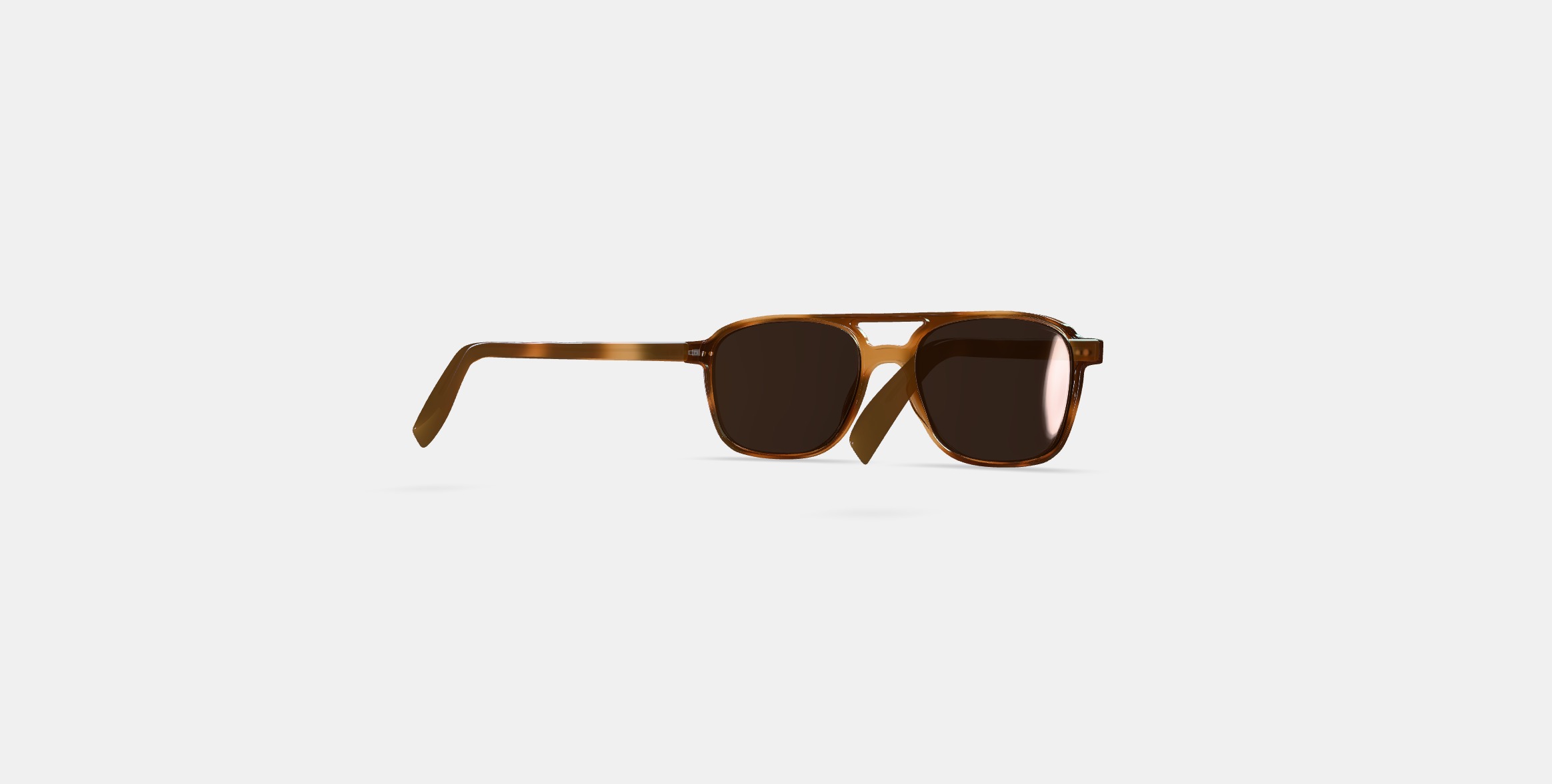 Brimmer Sunglasses in Black Walnut 3D model_4