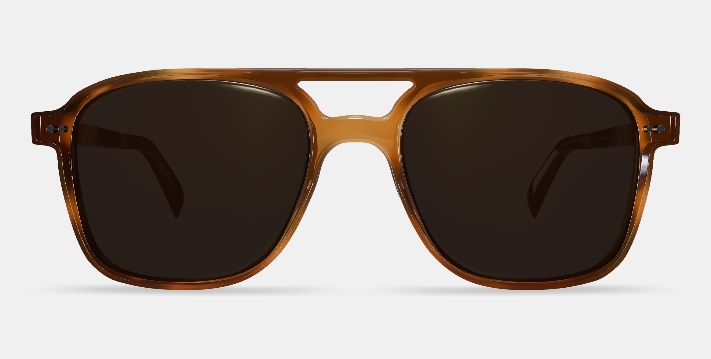 Brimmer Sunglasses in Black Walnut 3D model_11