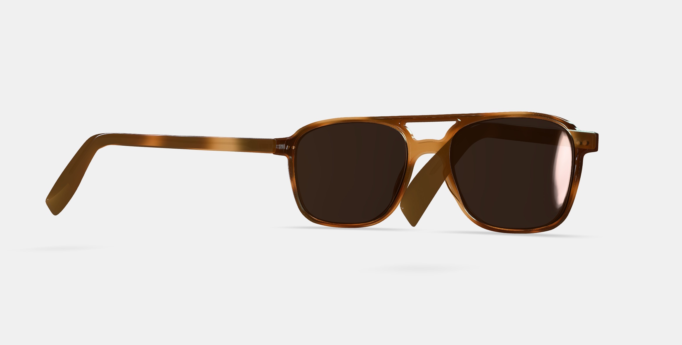 Brimmer Sunglasses in Black Walnut 3D model_6