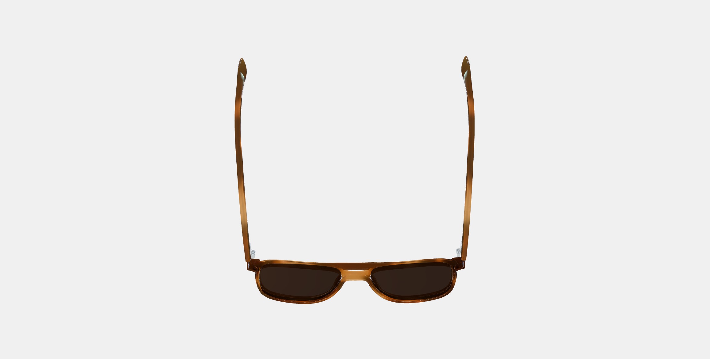 Brimmer Sunglasses in Black Walnut 3D model_7