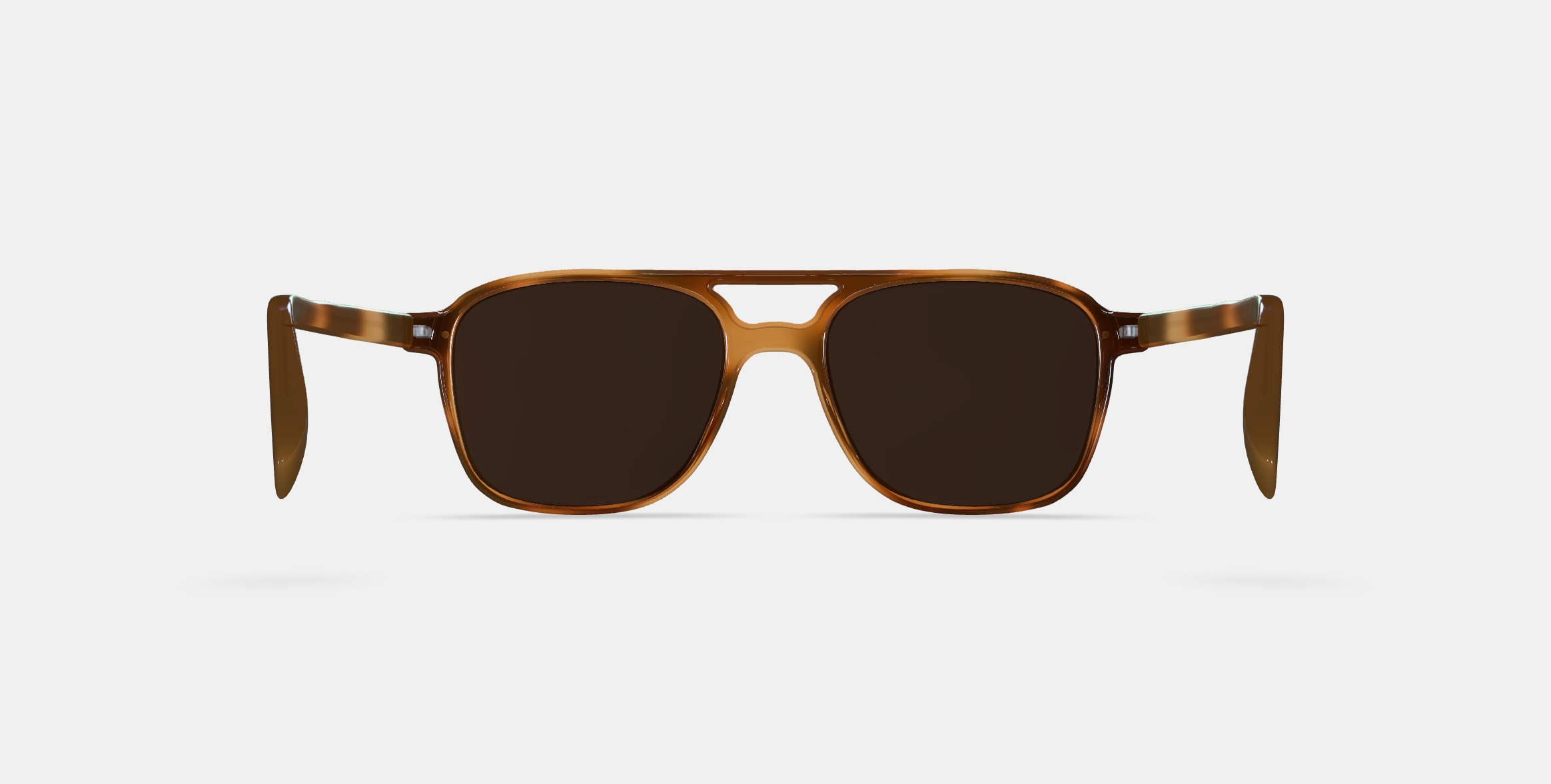 Brimmer Sunglasses in Black Walnut 3D model_15