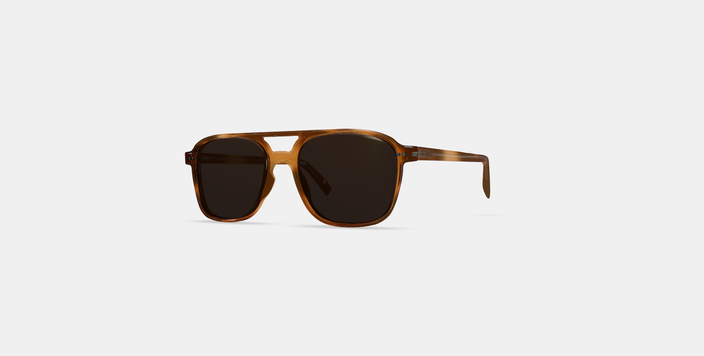 Brimmer Sunglasses in Black Walnut 3D model_12