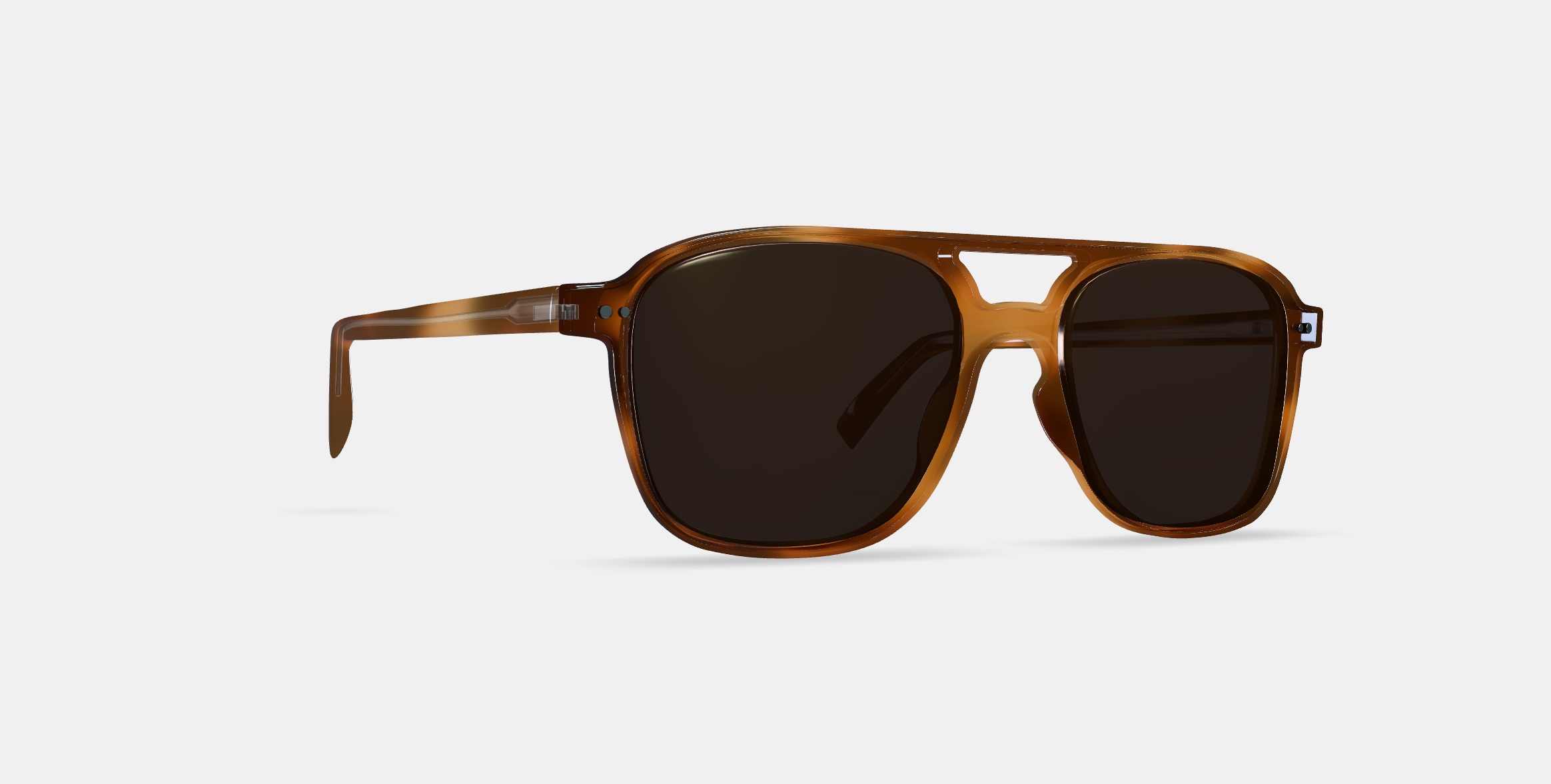 Brimmer Sunglasses in Black Walnut 3D model_9