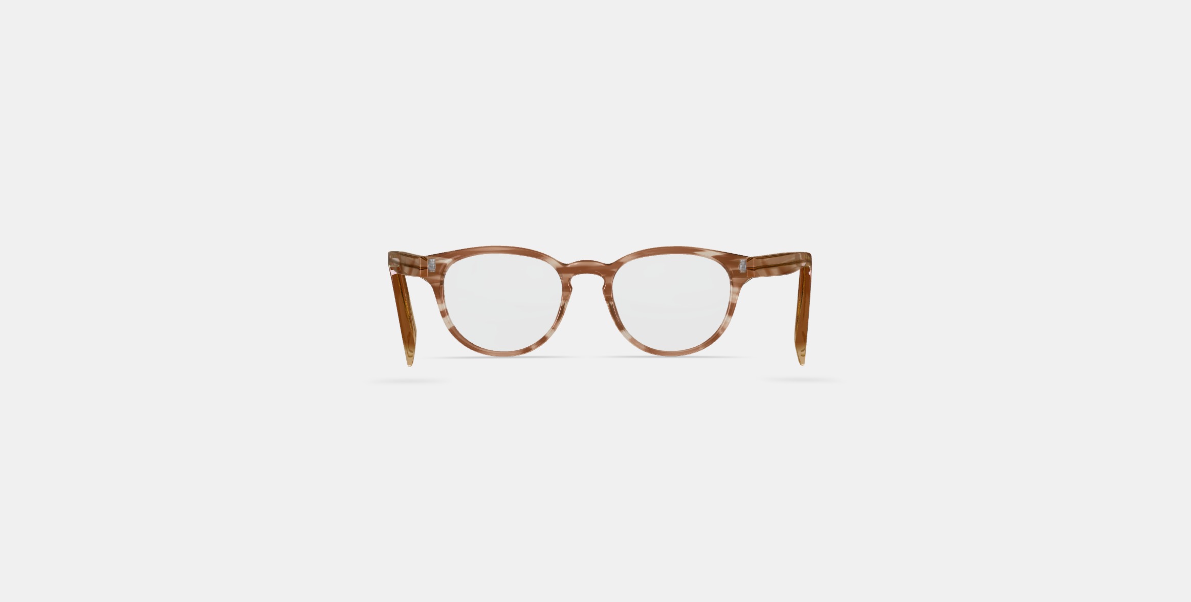 Percey Low Bridge Fit Eyeglasses in Chestnut Crystal 3D model_14