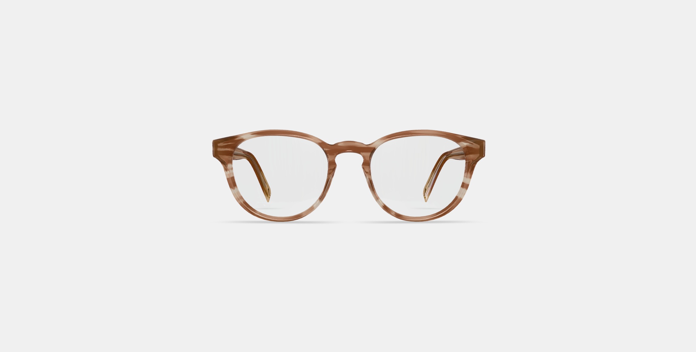 Percey Low Bridge Fit Eyeglasses in Chestnut Crystal 3D model_10