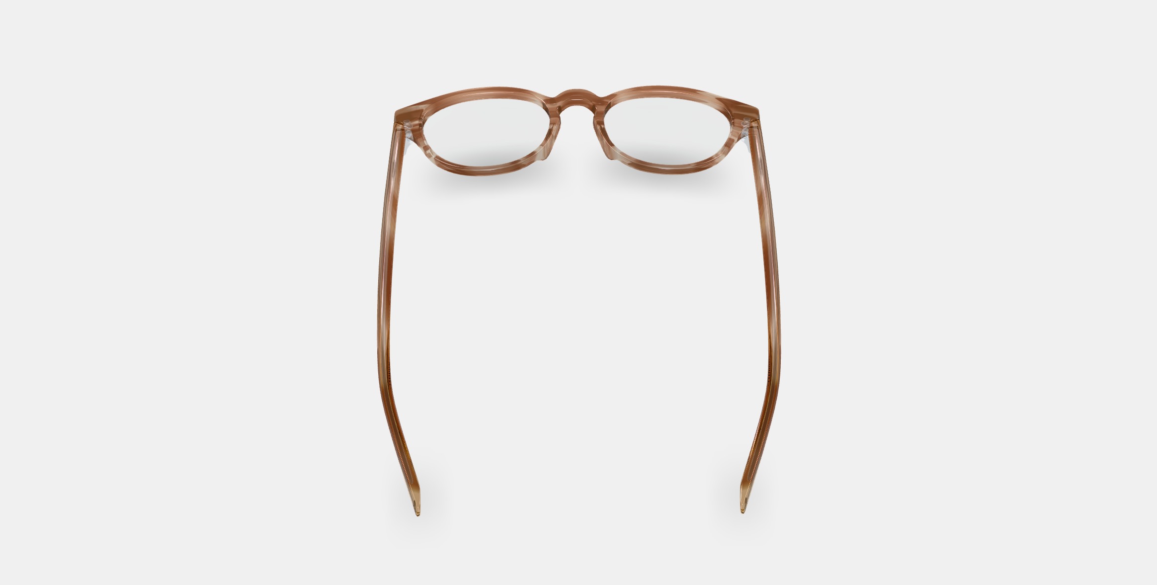 Percey Low Bridge Fit Eyeglasses in Chestnut Crystal 3D model_5