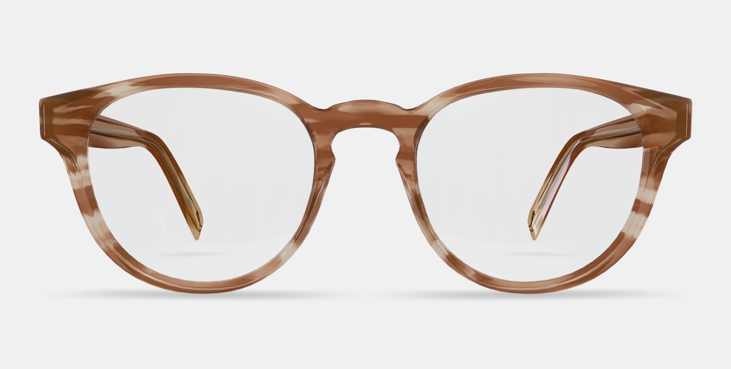 Percey Low Bridge Fit Eyeglasses in Chestnut Crystal 3D model_11