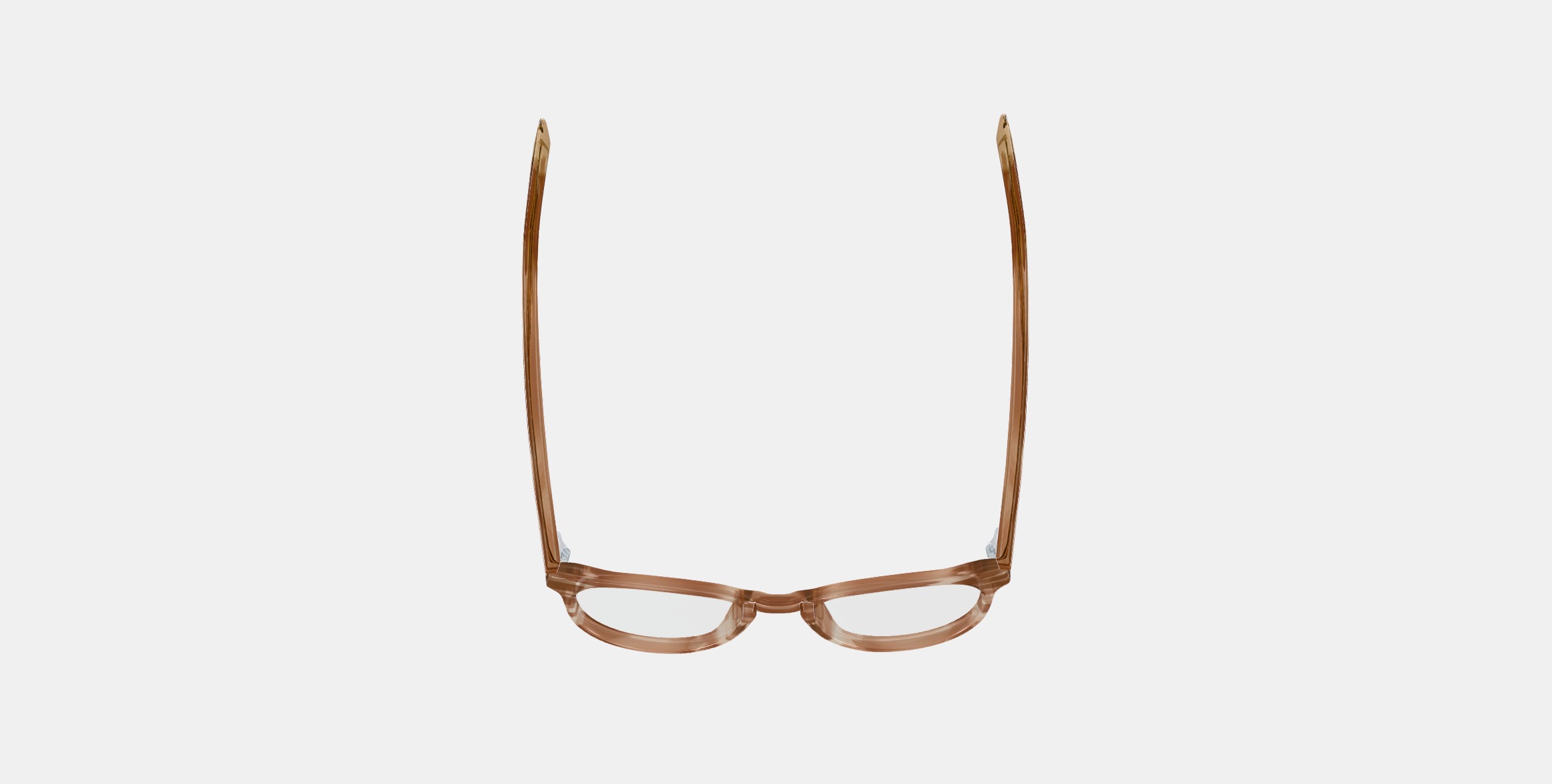 Percey Low Bridge Fit Eyeglasses in Chestnut Crystal 3D model_7