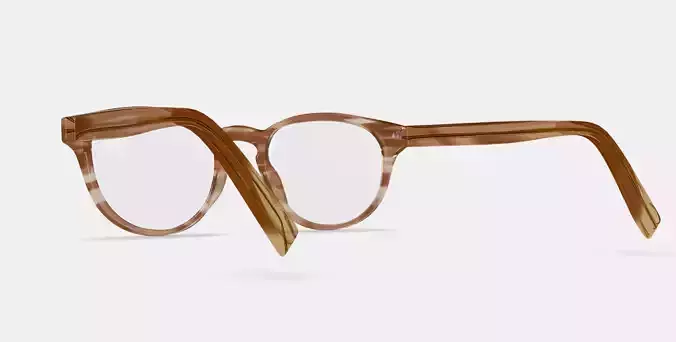 Percey Low Bridge Fit Eyeglasses in Chestnut Crystal