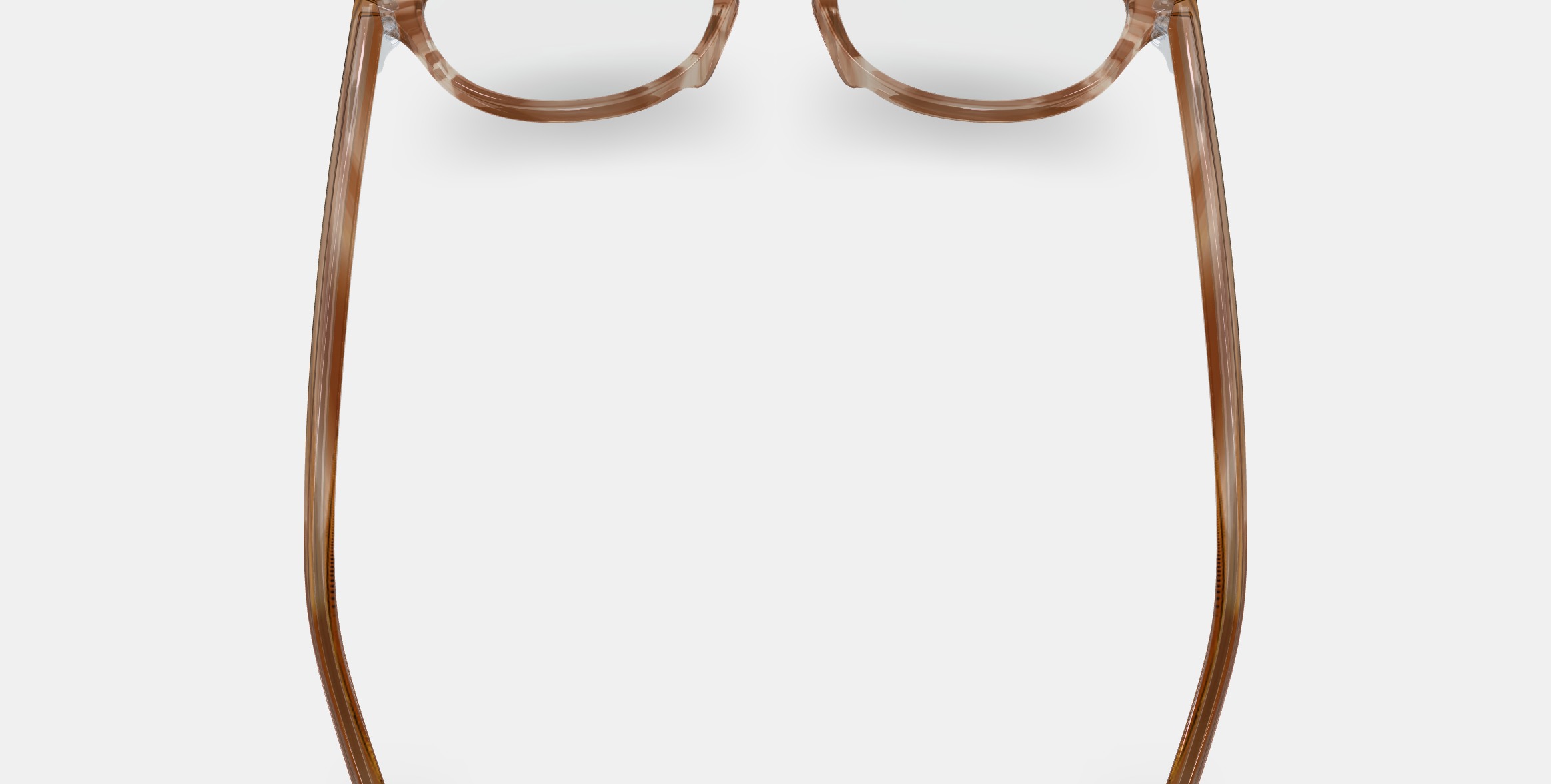 Percey Low Bridge Fit Eyeglasses in Chestnut Crystal 3D model_2