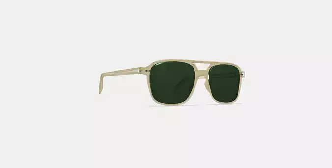 Brimmer Sunglasses in Honeydew 3D model