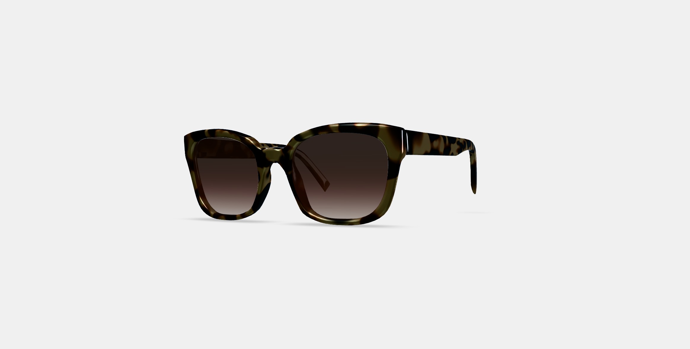 Aubrey Sunglasses in Marzipan Tortoise 3D model_12