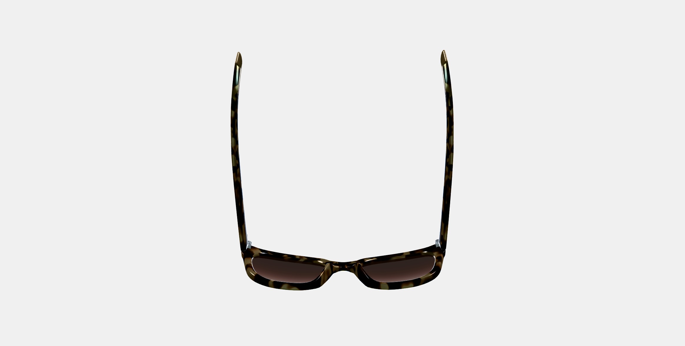 Aubrey Sunglasses in Marzipan Tortoise 3D model_6