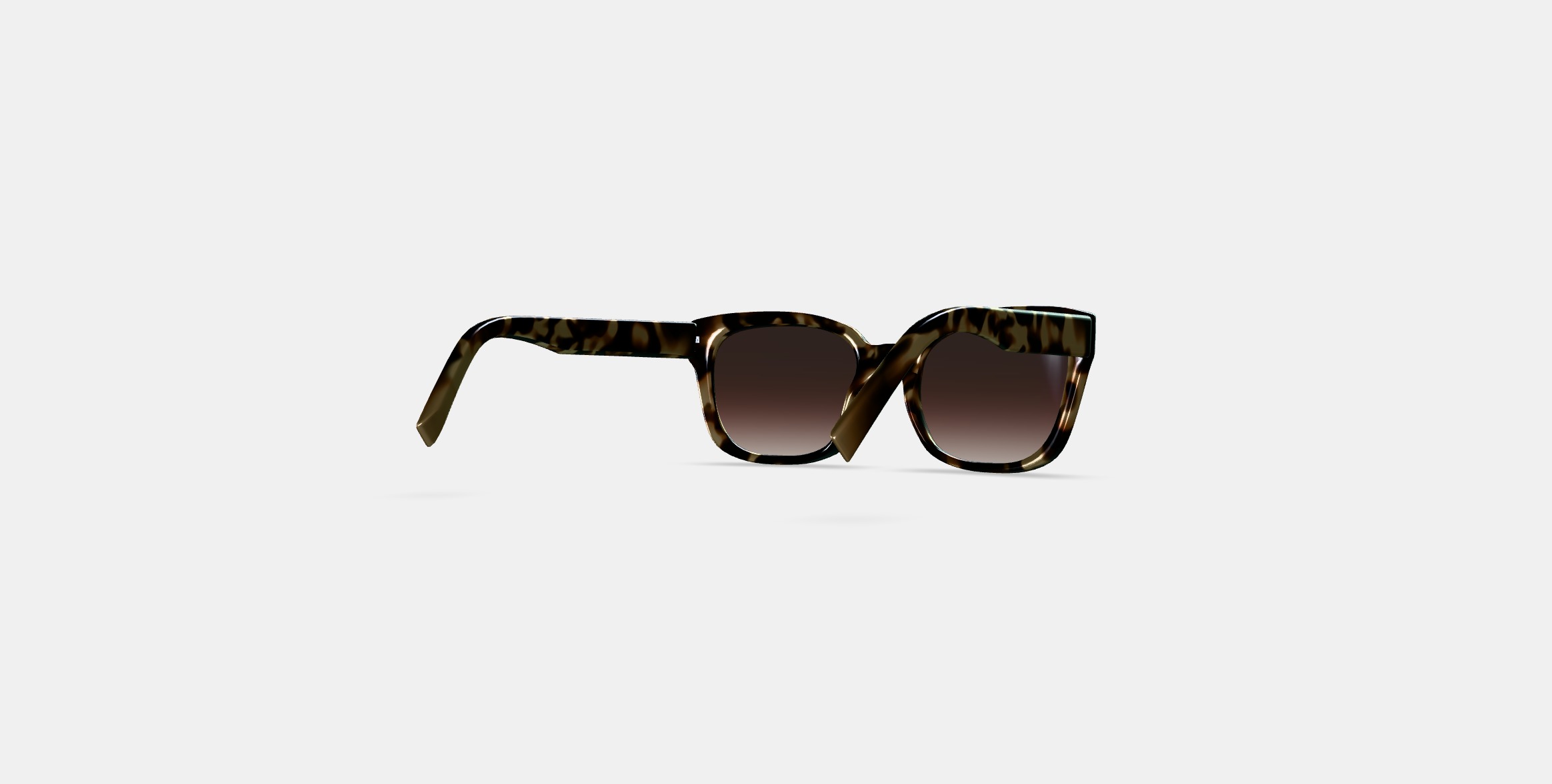 Aubrey Sunglasses in Marzipan Tortoise 3D model_3