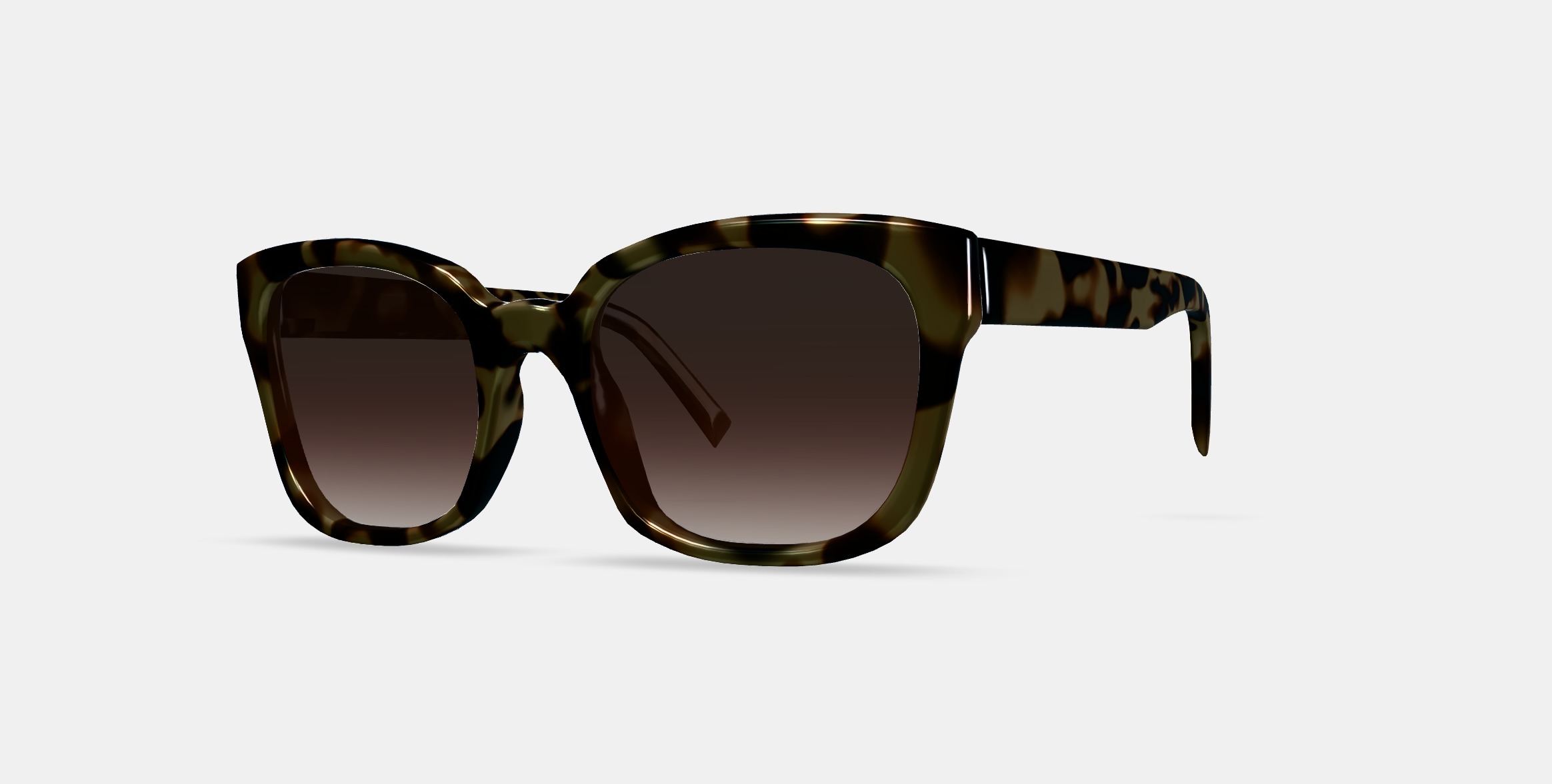 Aubrey Sunglasses in Marzipan Tortoise 3D model_13