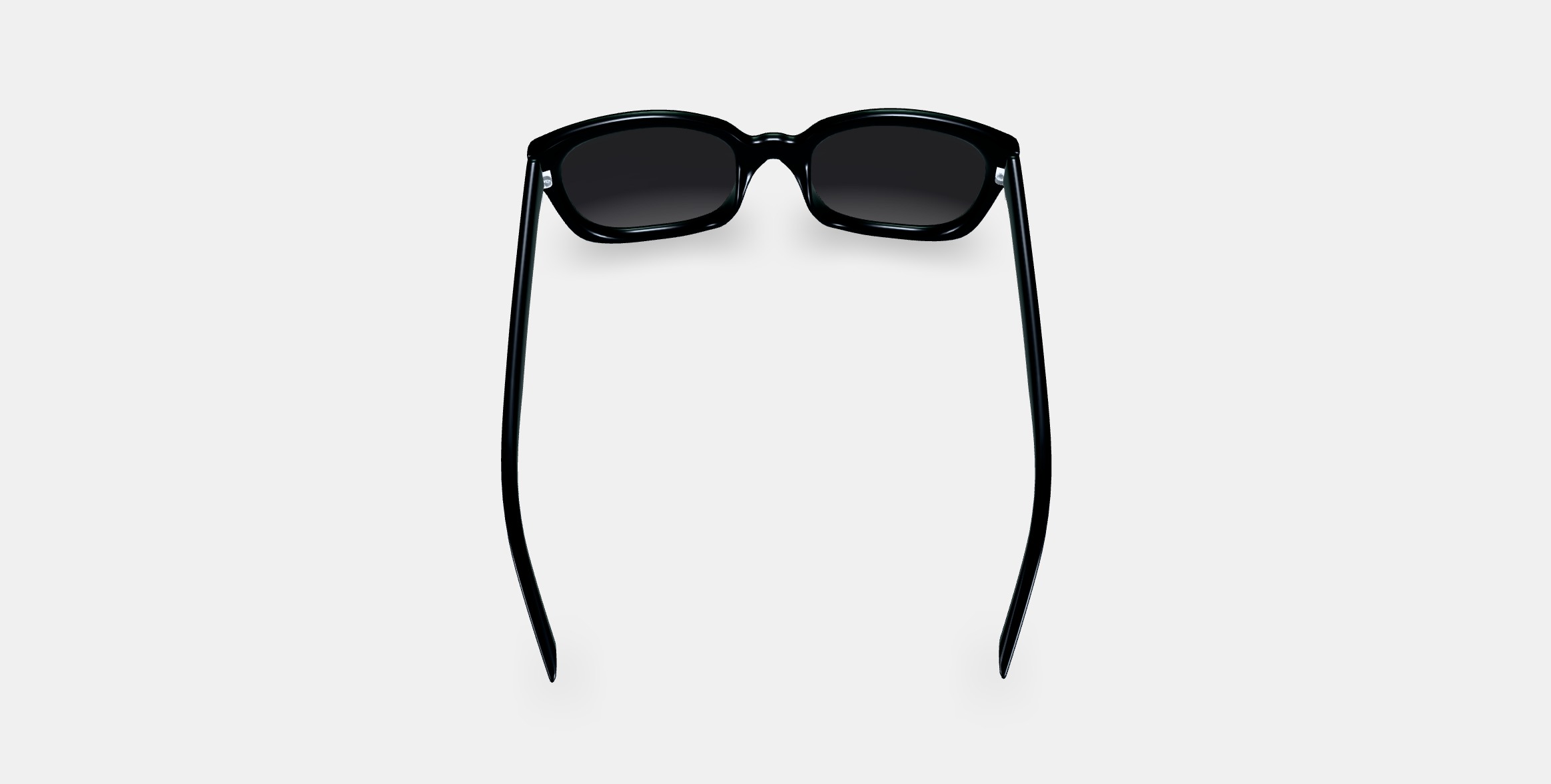 Aubrey Sunglasses in Jet Black 3D model_2