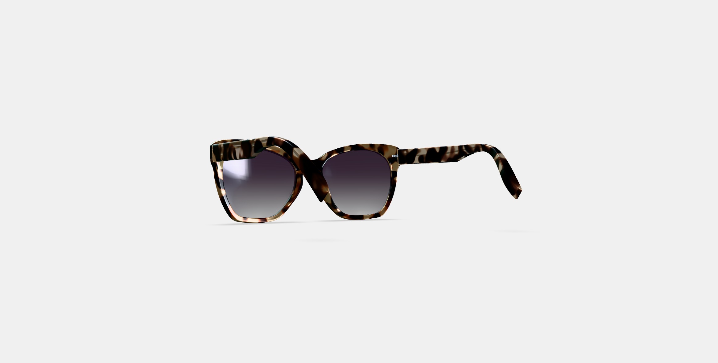 Rhea Sunglasses in Truffle Tortoise 3D model_16