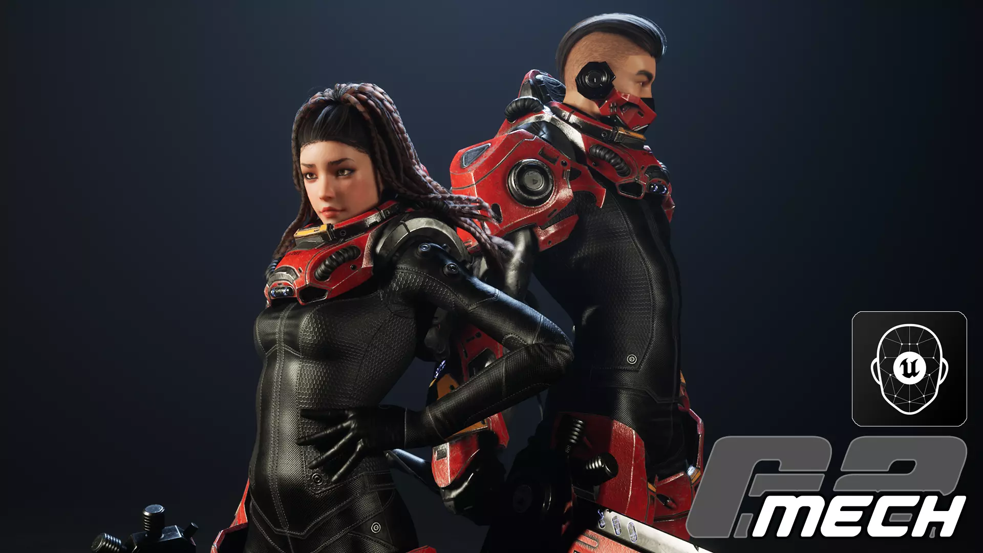 G2 Mech Low-poly 3D model_0