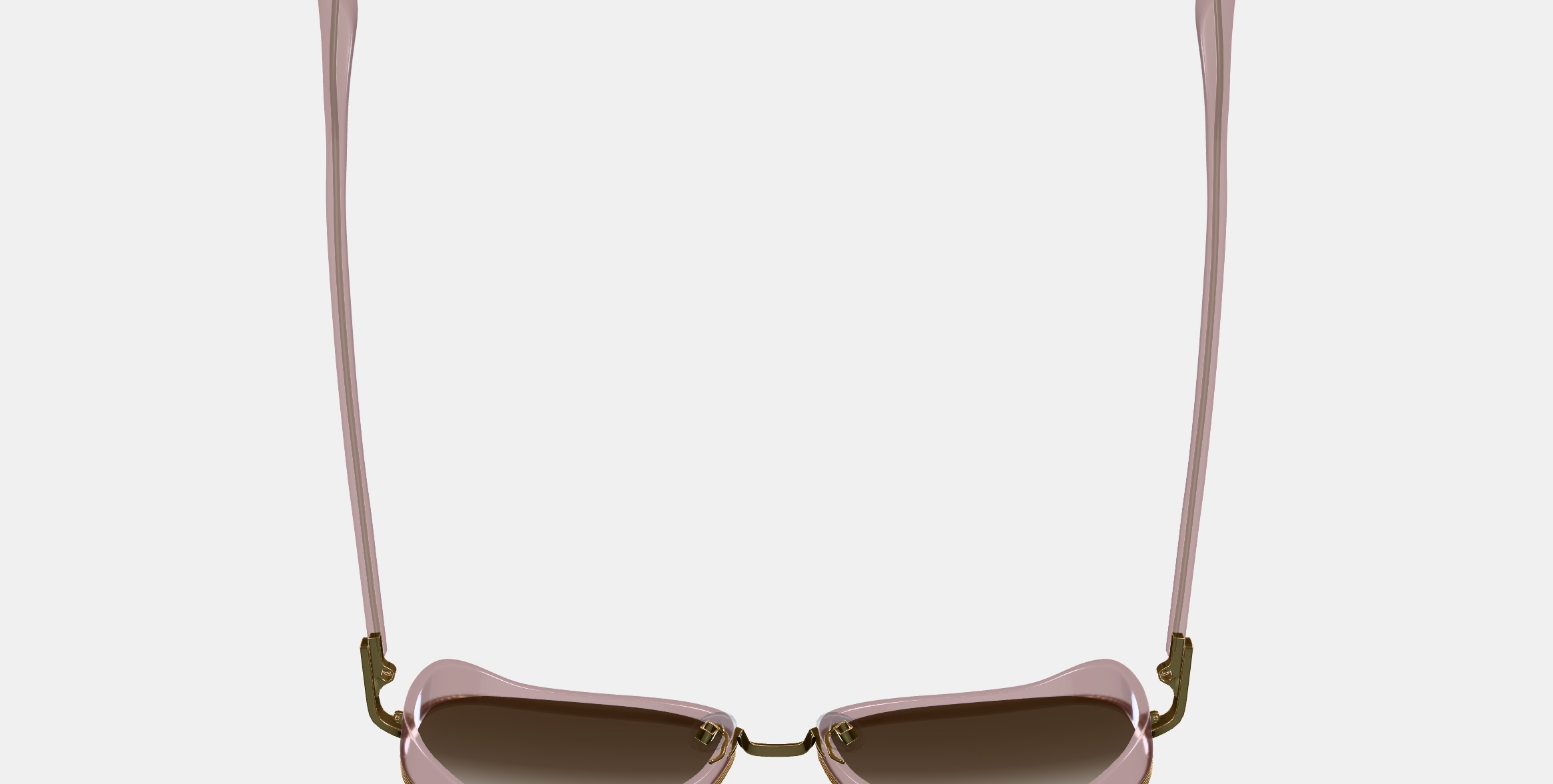 Fernanda Sunglasses in Antique Rose with Polished Gold 3D model_8