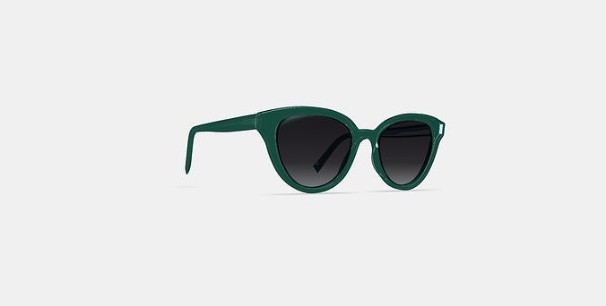 Marris Sunglasses in Emerald Crystal 3D model