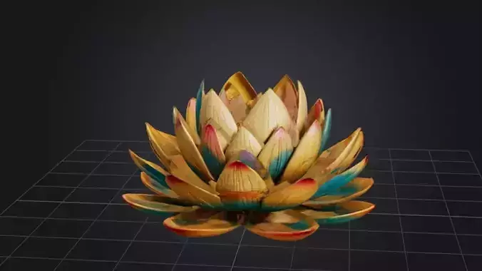 Vibrant Lotus Bloom