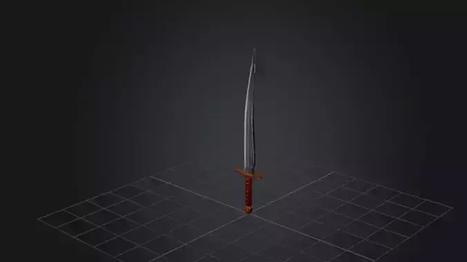 Dagger Sprite Sword Blade 3D model