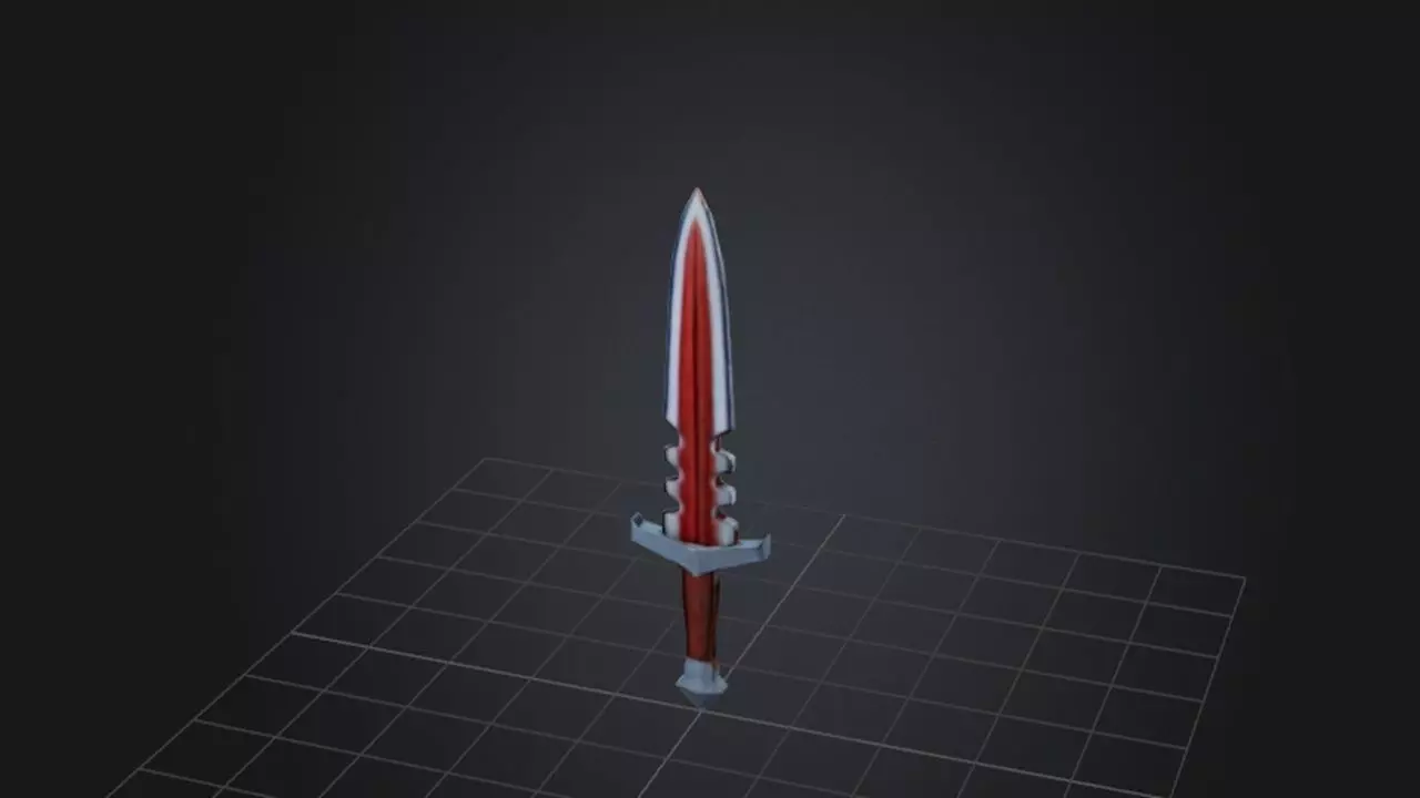 Crimson Blade 3D model_0