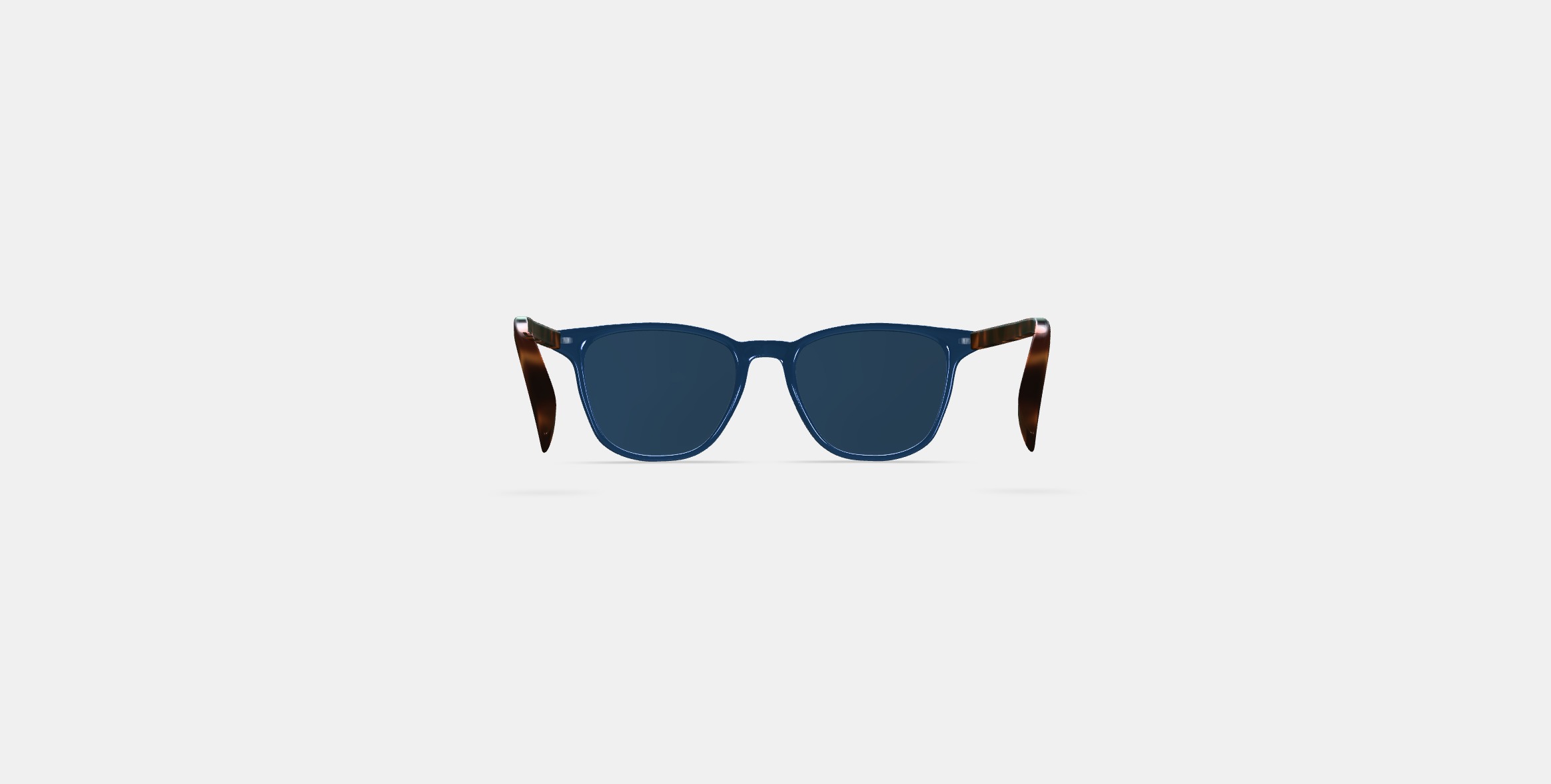 Dawson Sunglasses in Azure Crystal with Oak Barrel 3D model_14