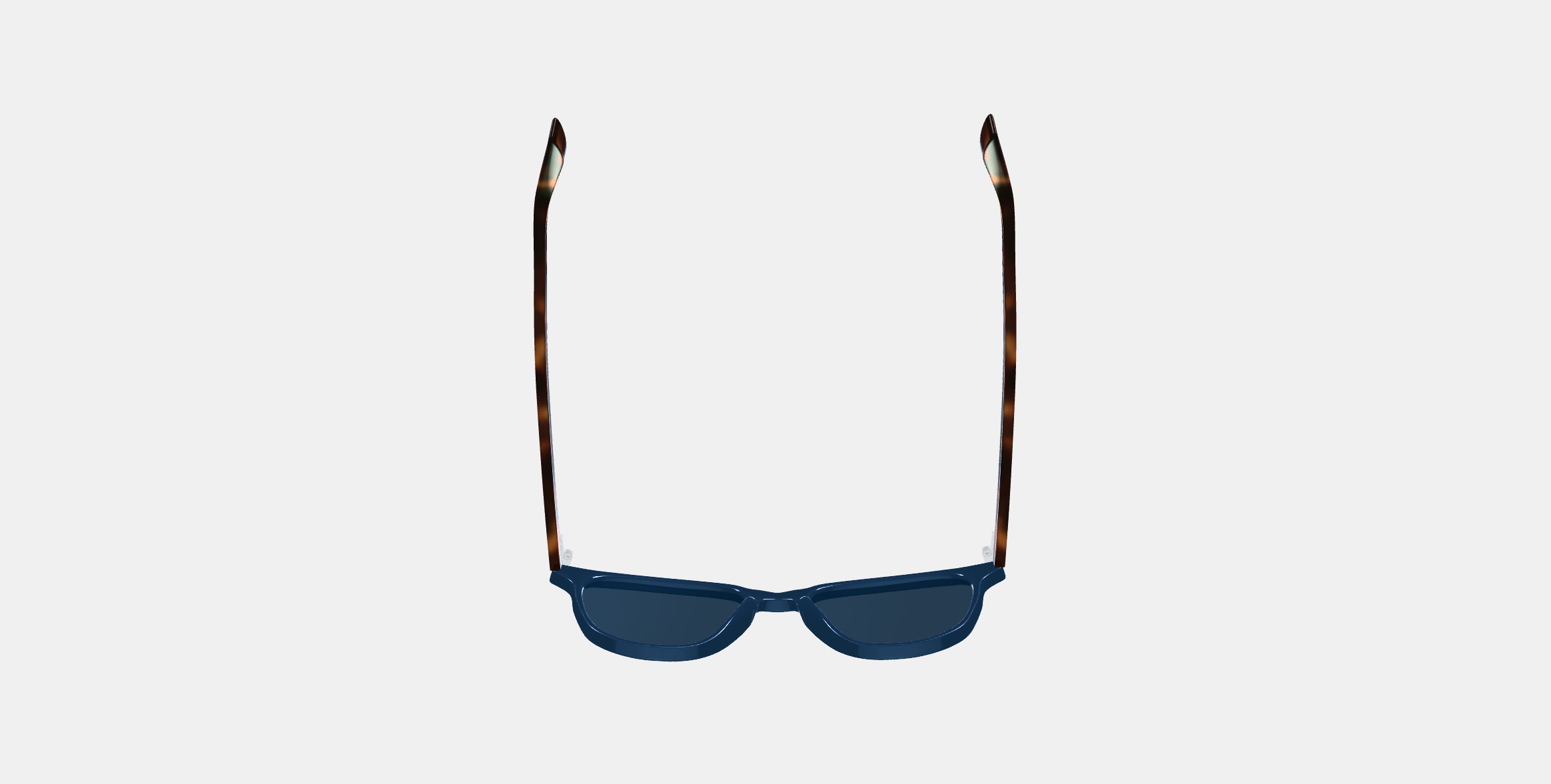 Dawson Sunglasses in Azure Crystal with Oak Barrel 3D model_6