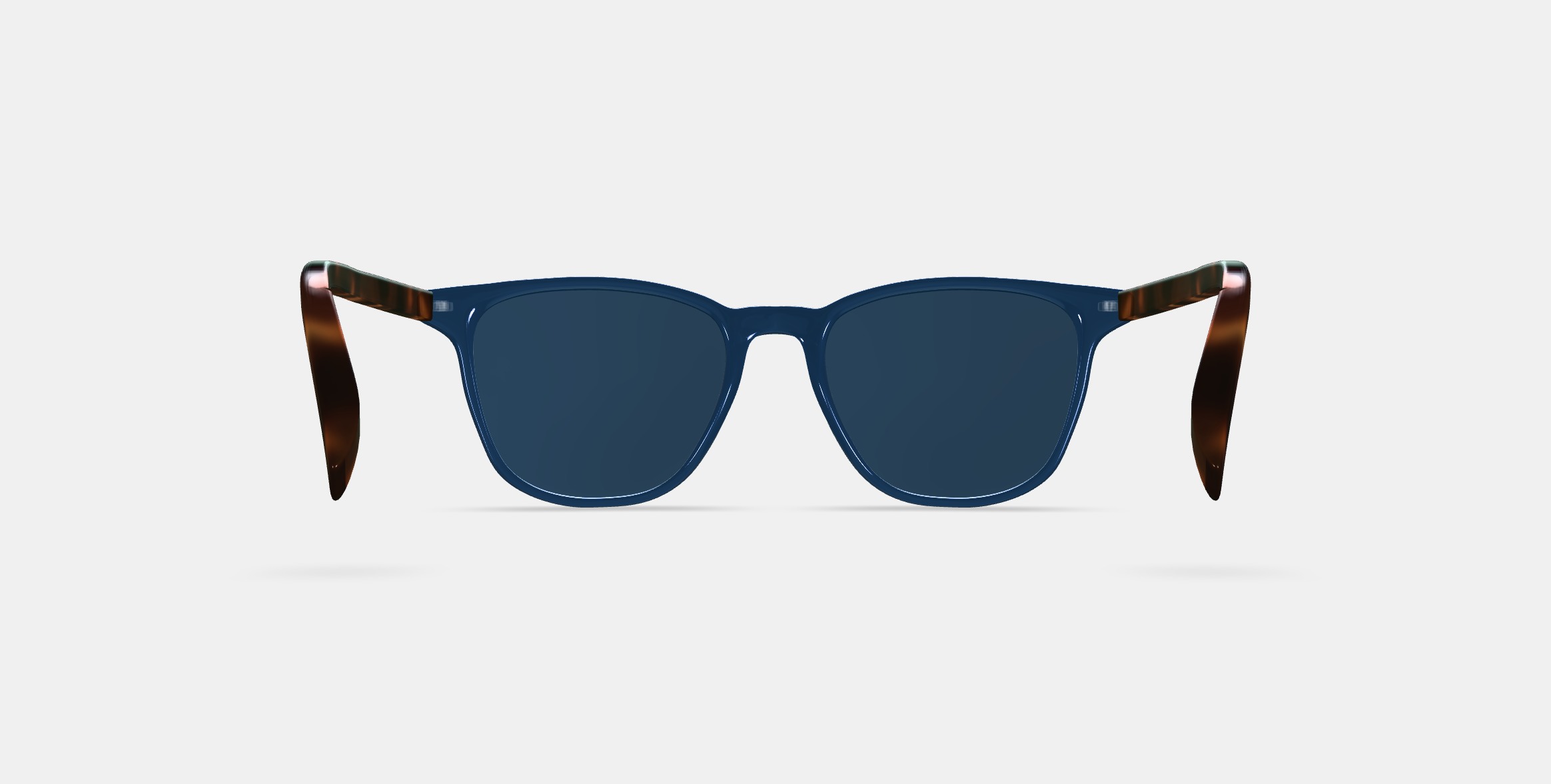 Dawson Sunglasses in Azure Crystal with Oak Barrel 3D model_15