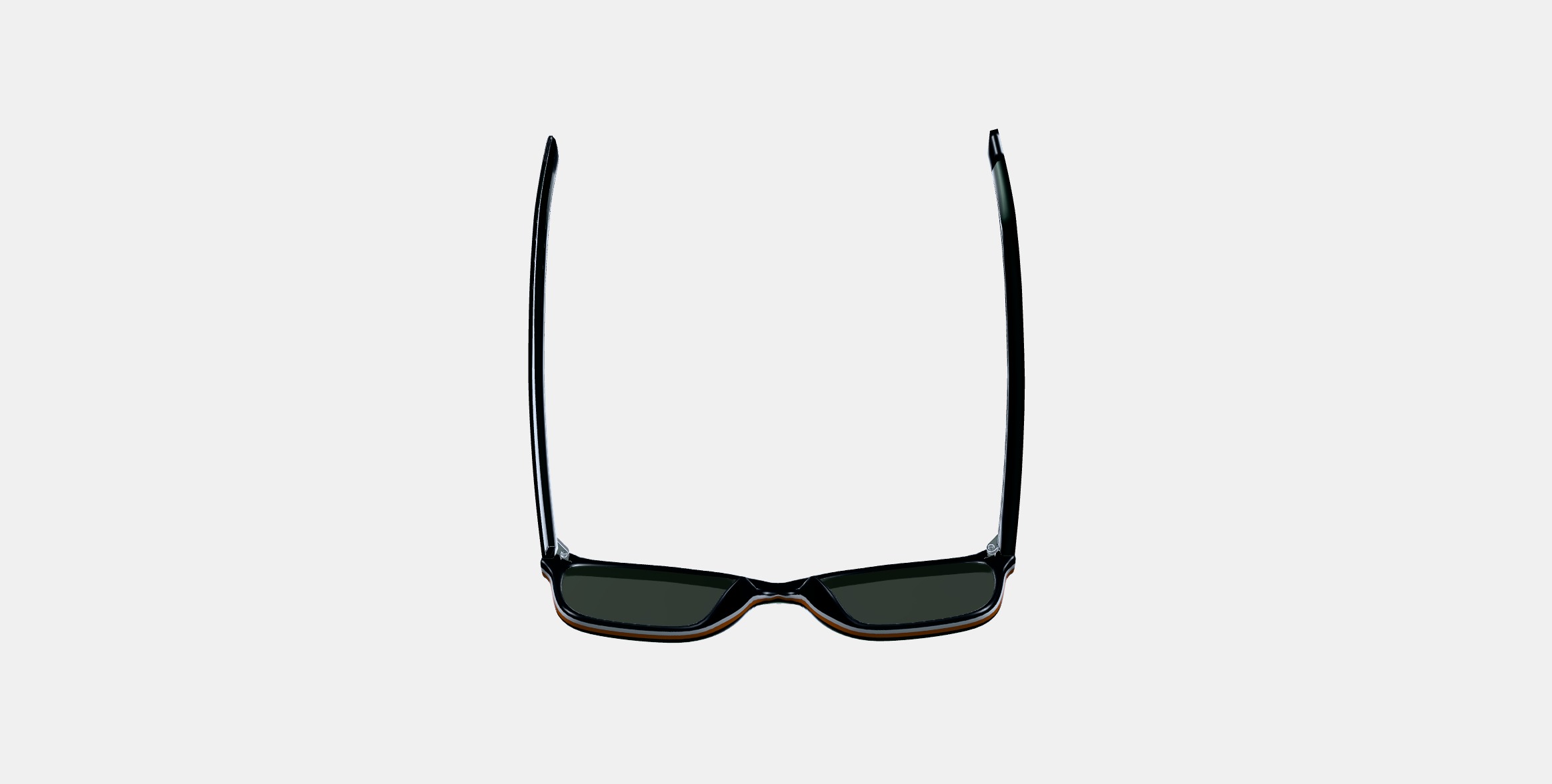 Barkley Low Bridge Fit Sunglasses in Black Matte Eclipse 3D model_7