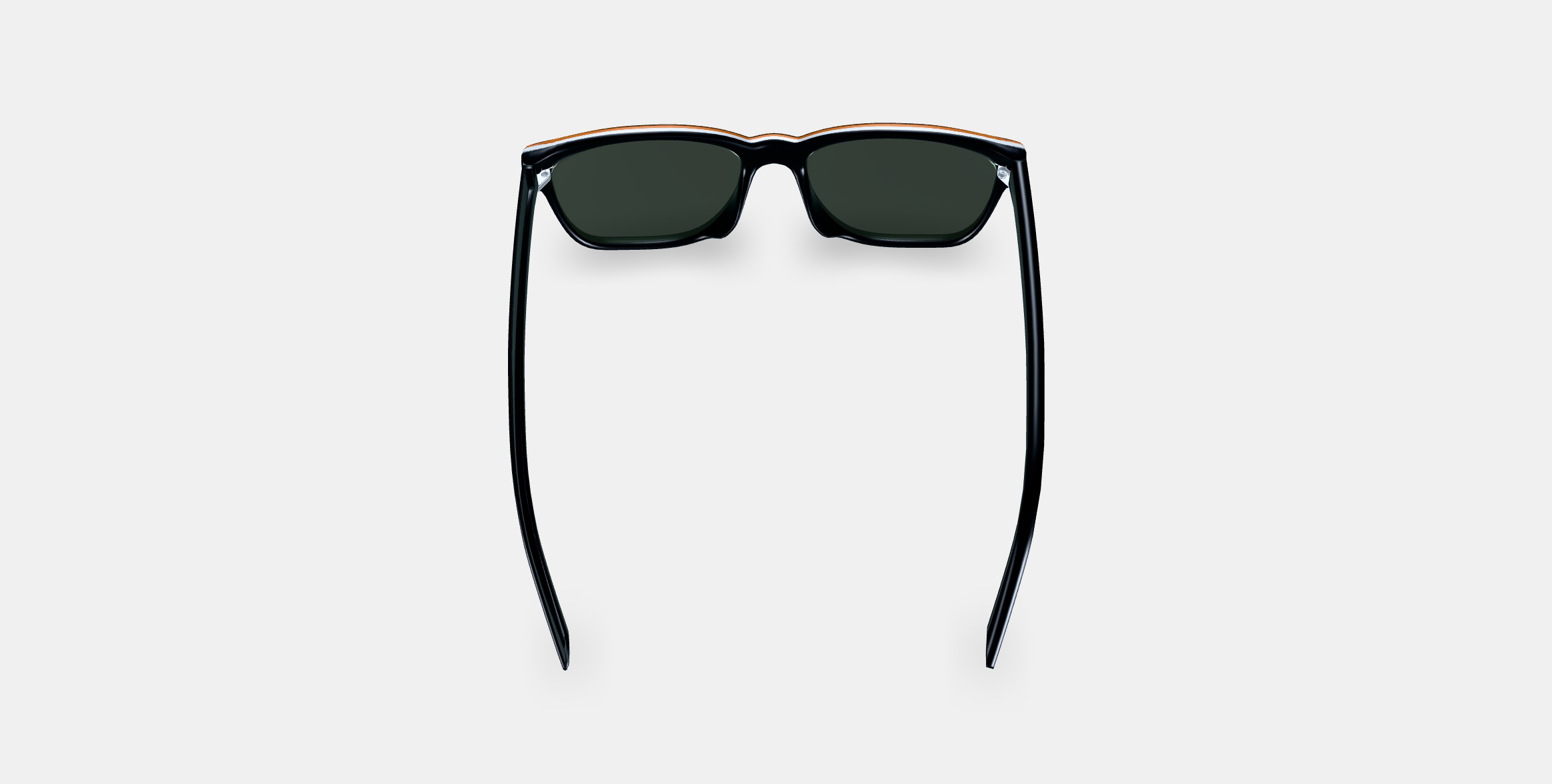 Barkley Low Bridge Fit Sunglasses in Black Matte Eclipse 3D model_2
