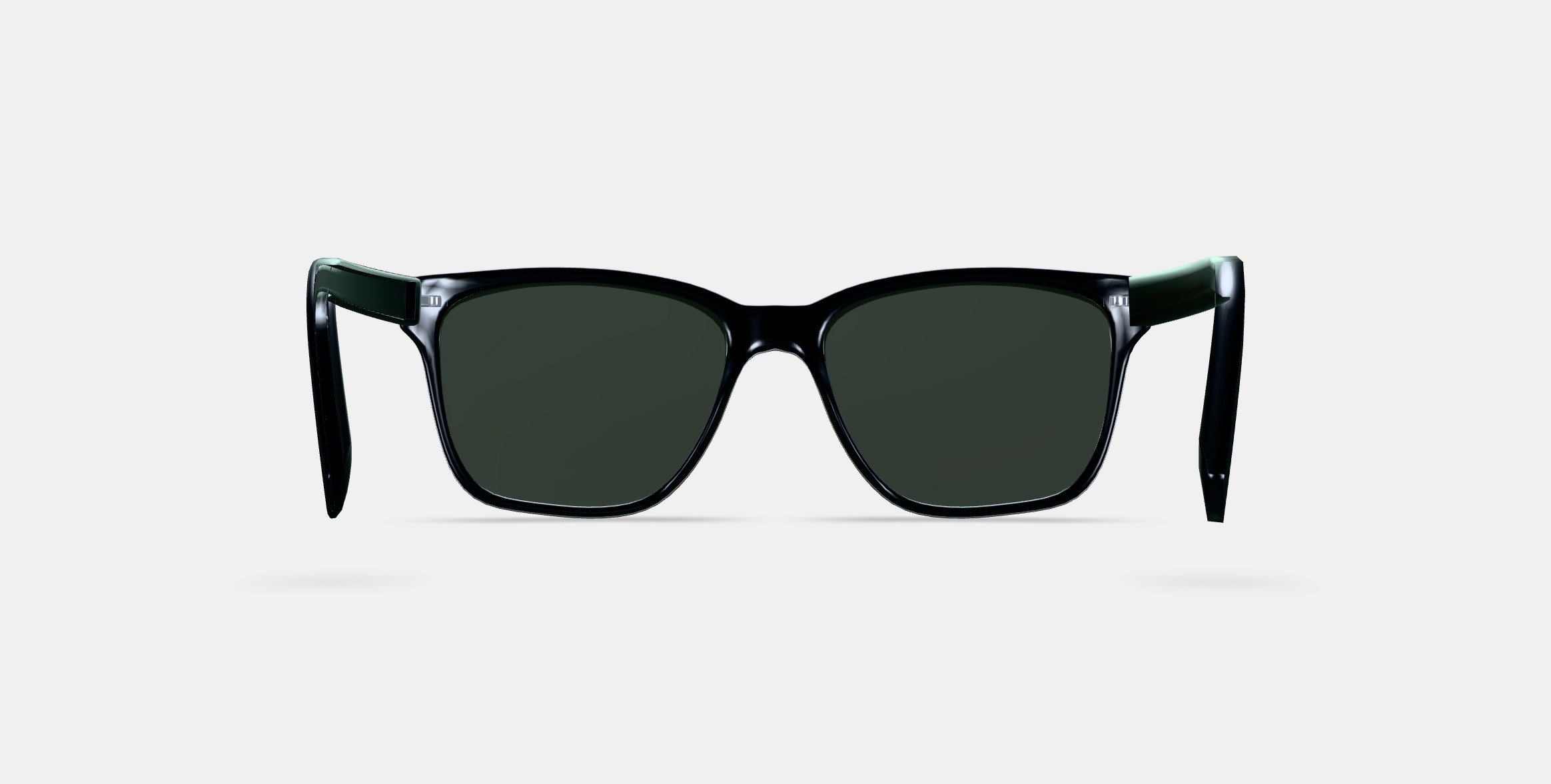 Barkley Low Bridge Fit Sunglasses in Black Matte Eclipse 3D model_15