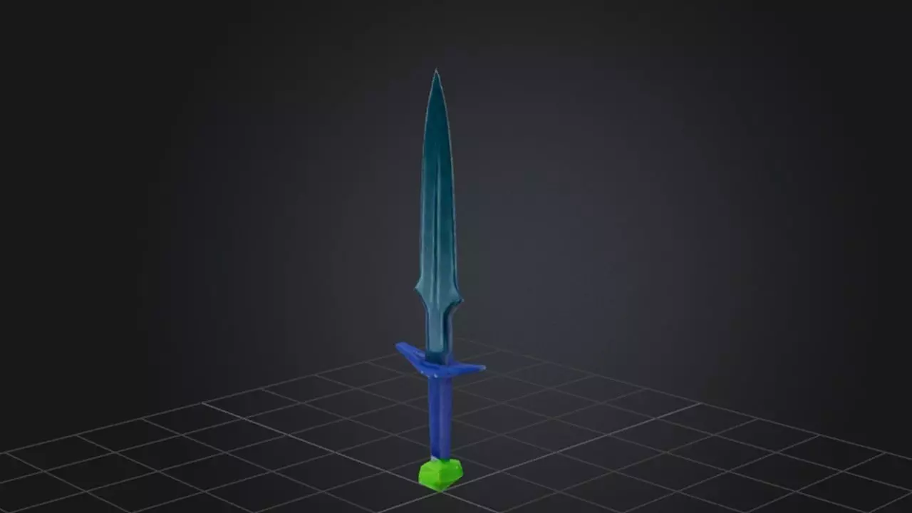 Sapphire Blade 3D model_0