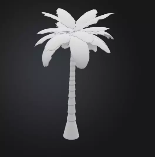 3D printable palm tree model 3D print model_0