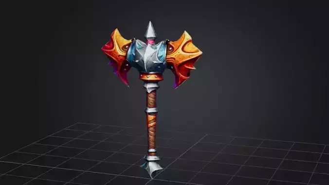 Eternal Flames Battle Axe