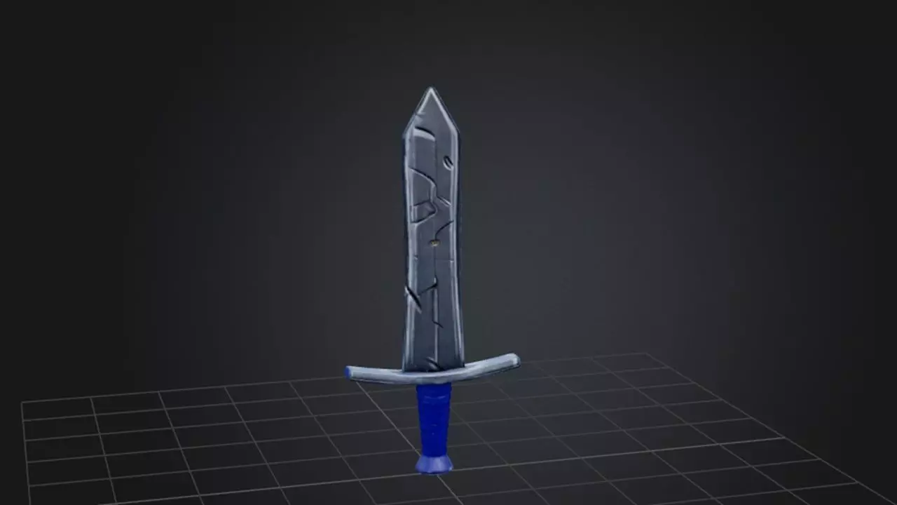 Enchanted Blade 3D model_0