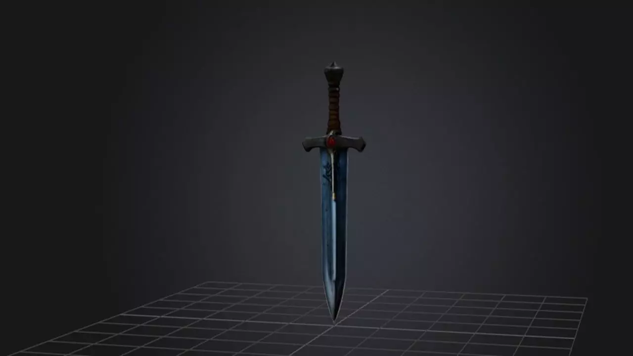 Enchanted Blade 3D model_0