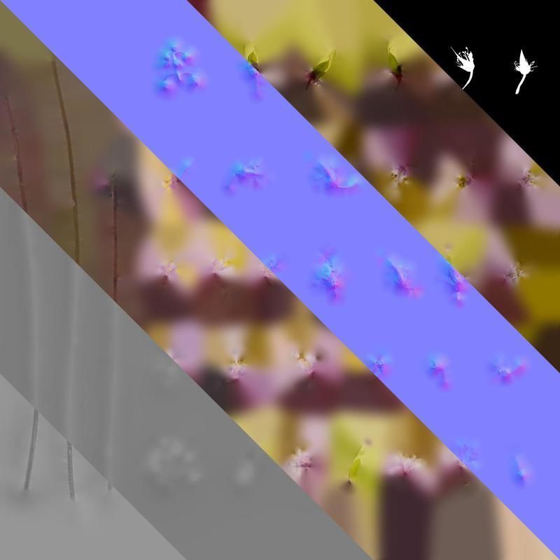 Anydrafts Tiarella polyphylla Flower 01 Texture_8