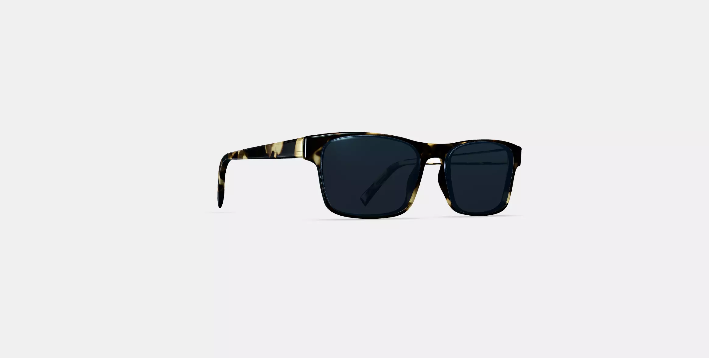 Perkins Sunglasses in Burnt Honeycomb Tortoise 3D model