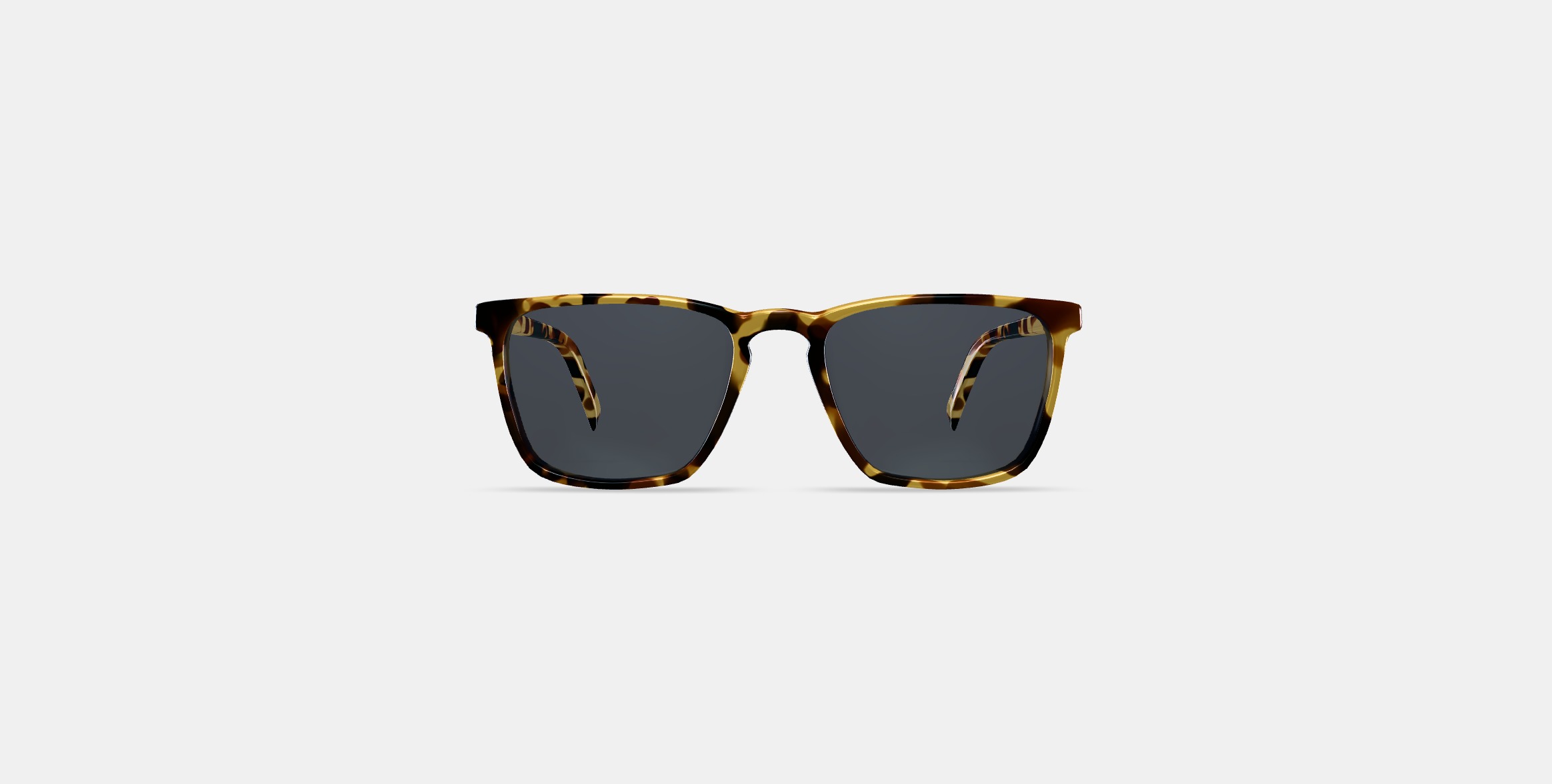 Sutton Low Bridge Fit Sunglasses in Walnut Tortoise 3D model_10