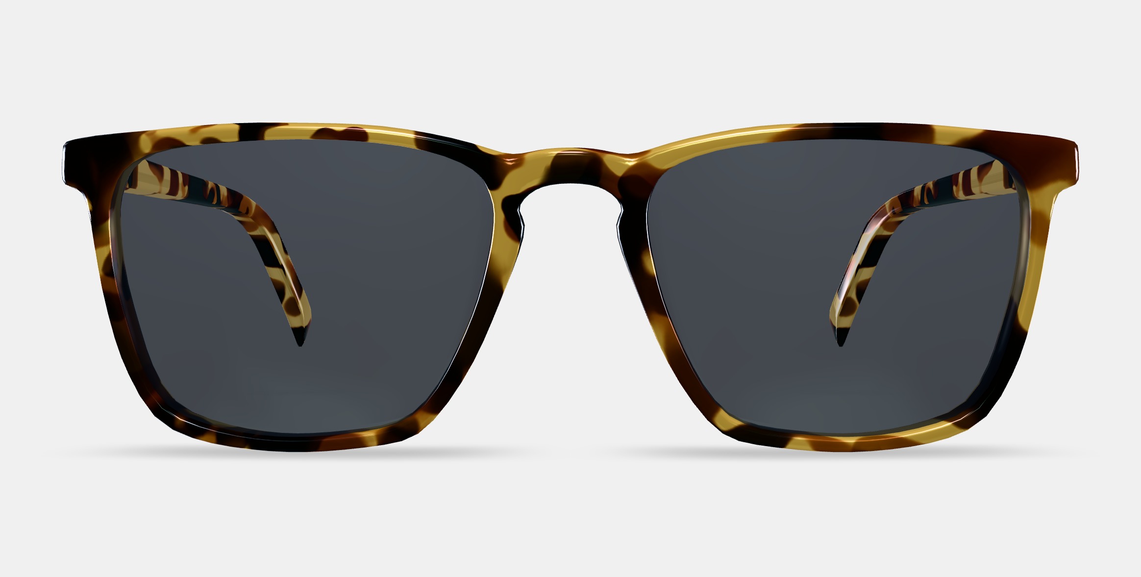 Sutton Low Bridge Fit Sunglasses in Walnut Tortoise 3D model_11