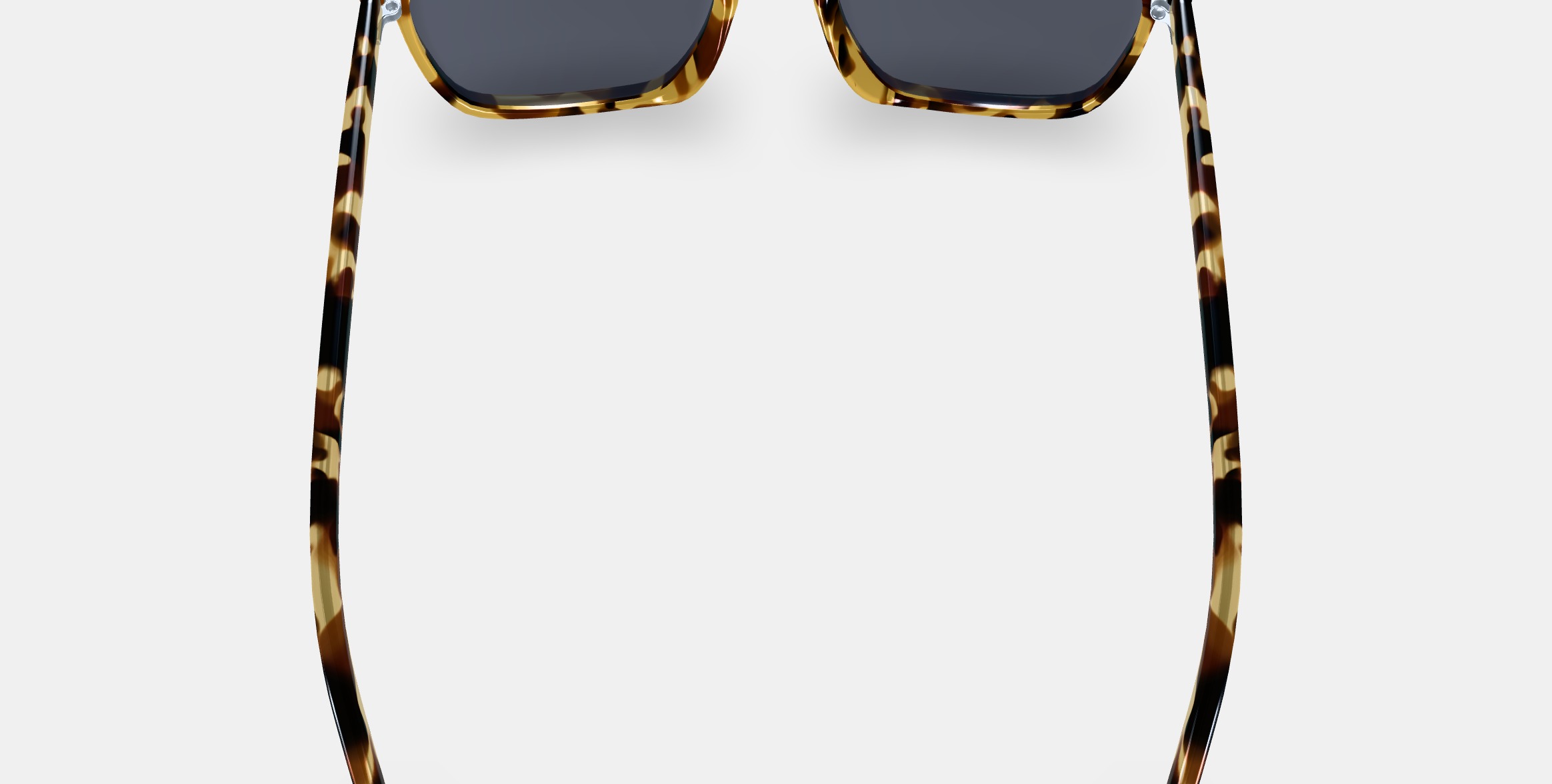 Sutton Low Bridge Fit Sunglasses in Walnut Tortoise 3D model_4