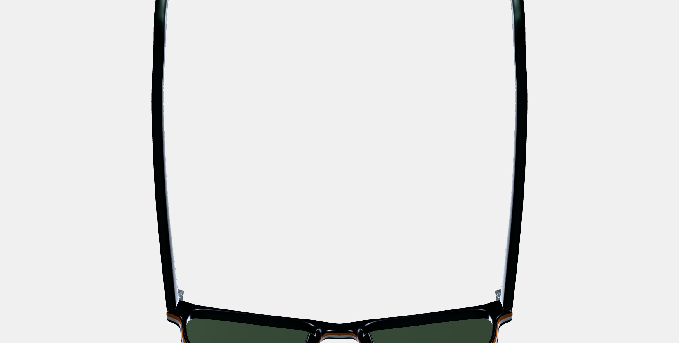 Perkins Low Bridge Fit Sunglasses in Black Matte Eclipse 3D model_8